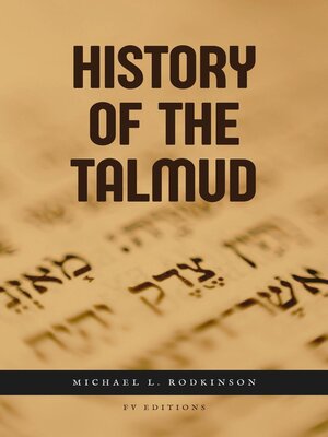 cover image of History of the Talmud